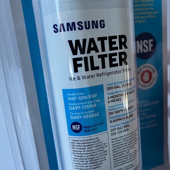 SAMSUNG Genuine Filter for Refrigerator Water and ice Carbon Block Filtration - Picture 5 of 5